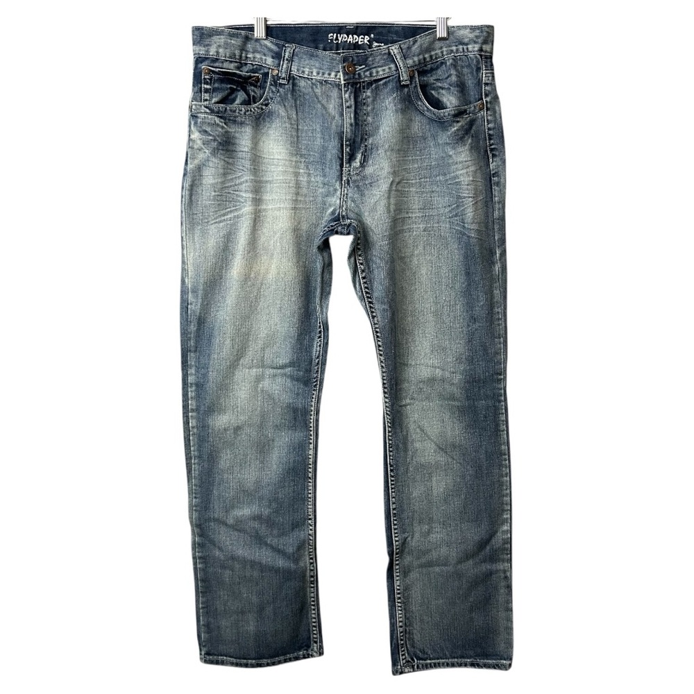 Flypaper Straight Leg Blue Jeans Size 36